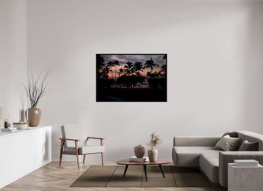 54 x 36″, Floater Frame Nightfall on acrylic glass