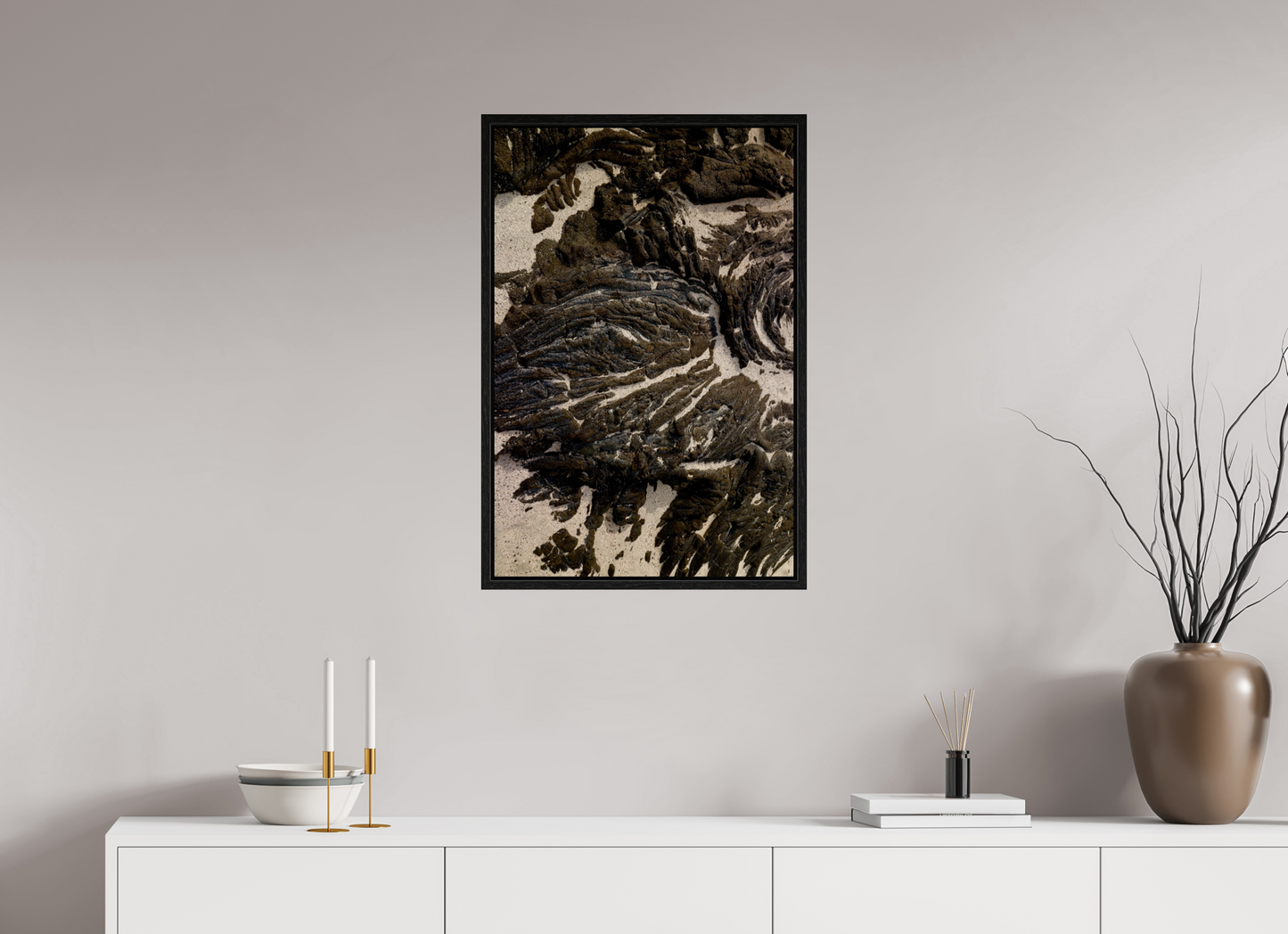 20 x 30″, Floater Frame Freeform on acrylic glass