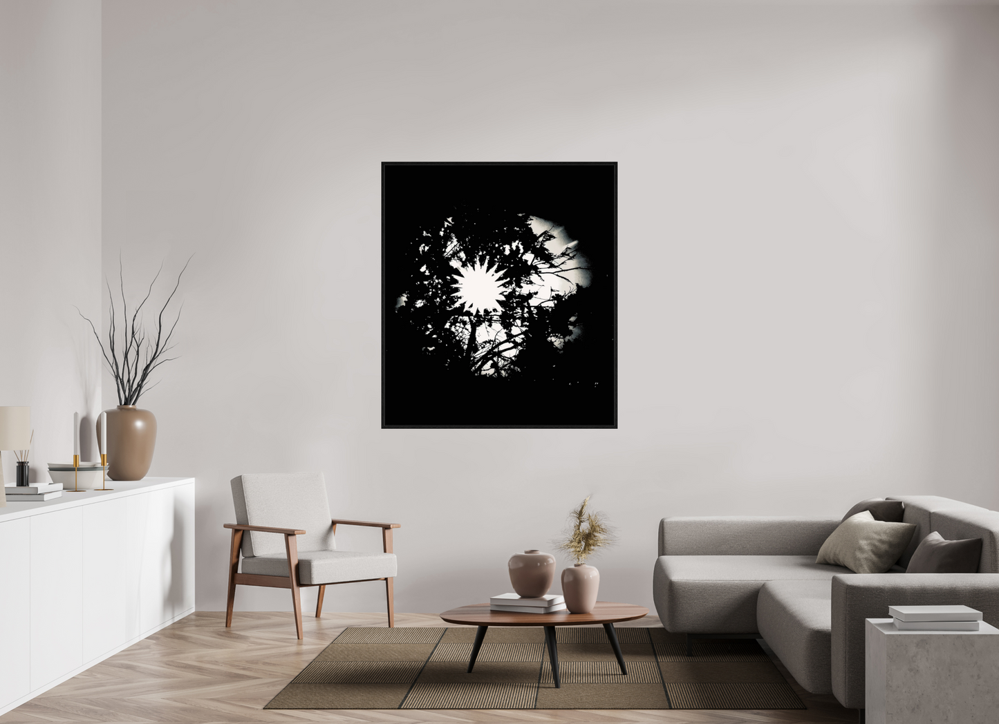 47 x 53.4″, Floater Frame Ding Ding on acrylic glass