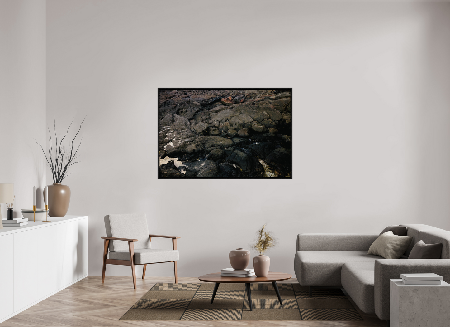 60 x 40″, Floater Frame Lava Lava on acrylic glass