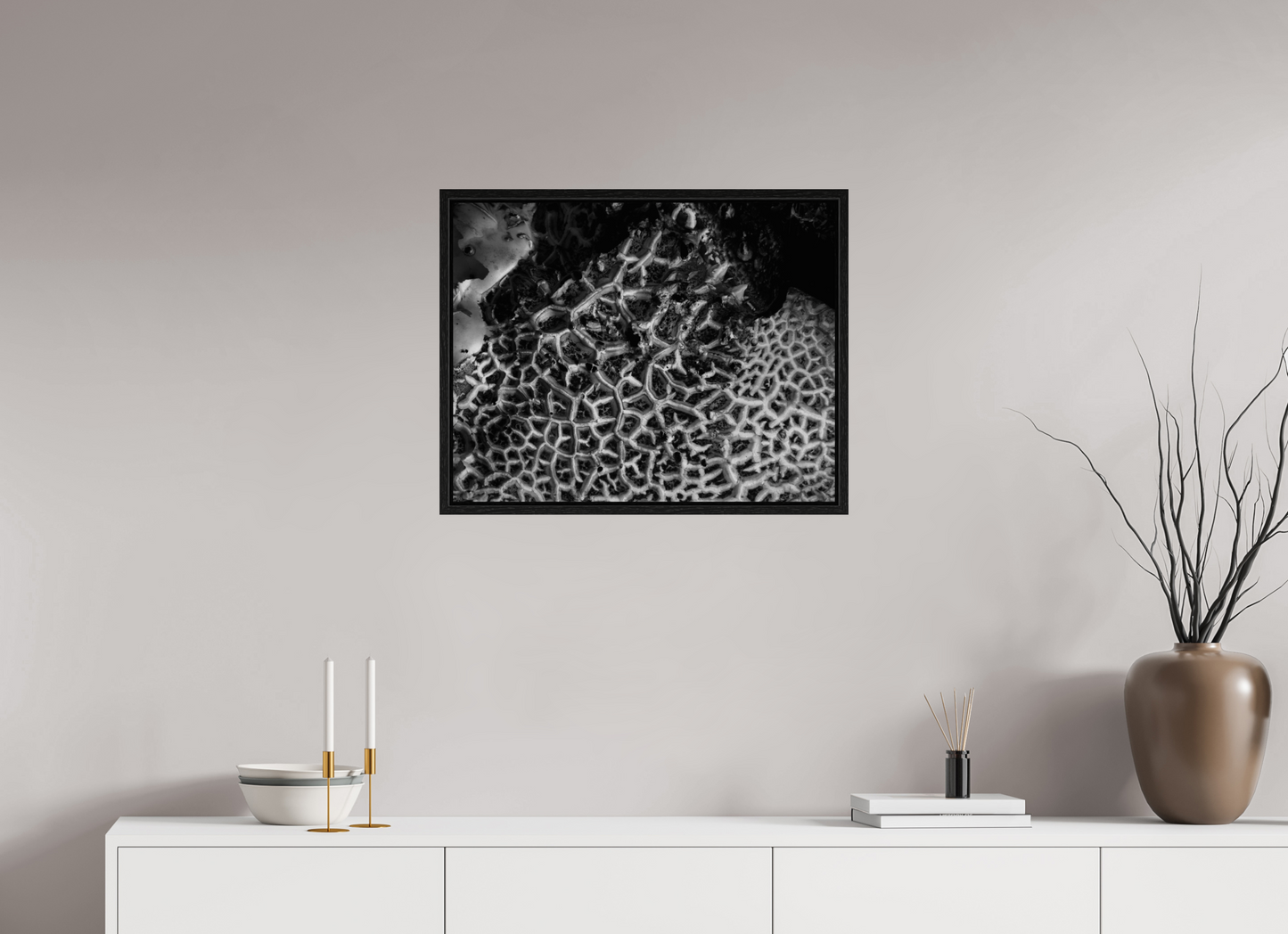 25.6 x 20″, Floater Frame A Maze