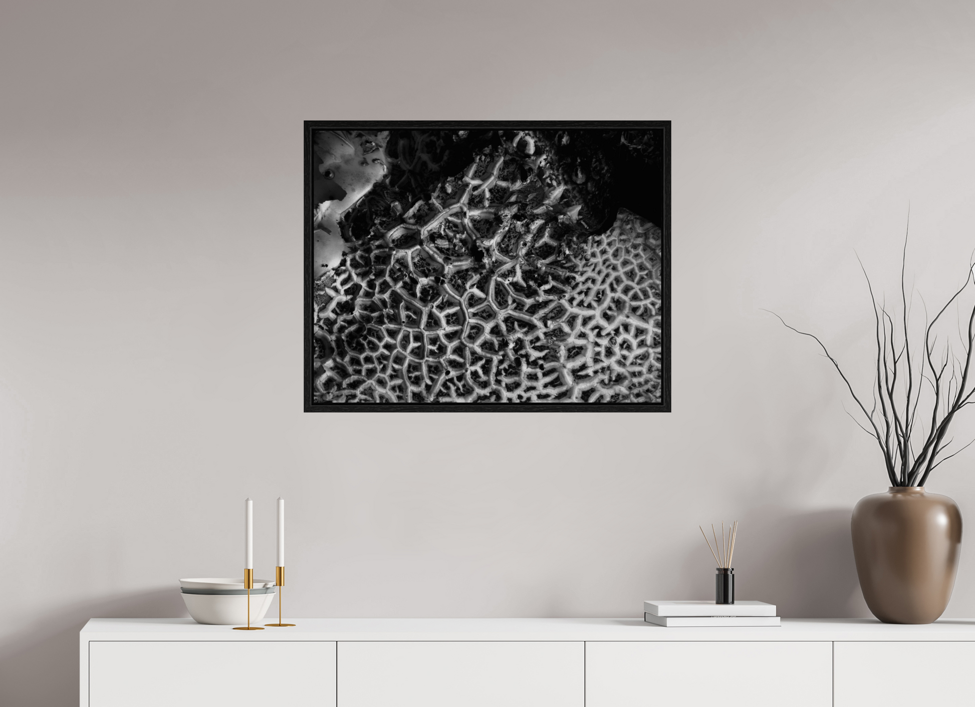 30.7 x 24″, Floater Frame A Maze