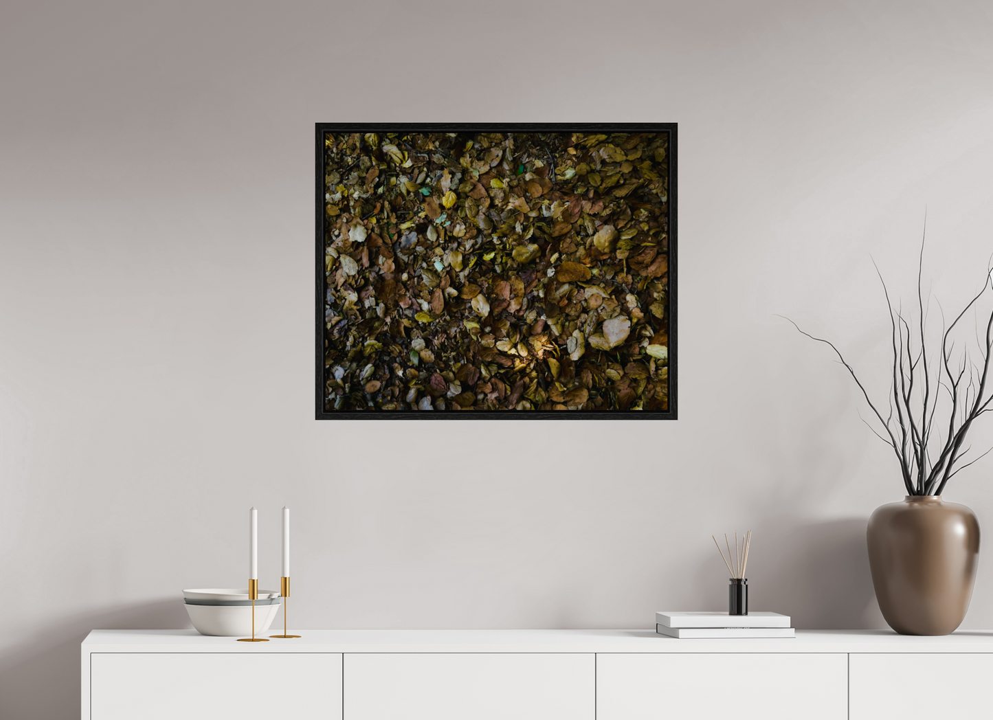 29.6 x 24″, Floater Frame Fall on acrylic glass