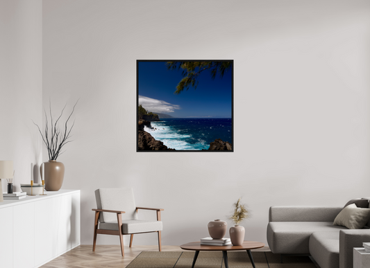 41.1 x 39″, Floater Frame Whitecap on acrylic glass